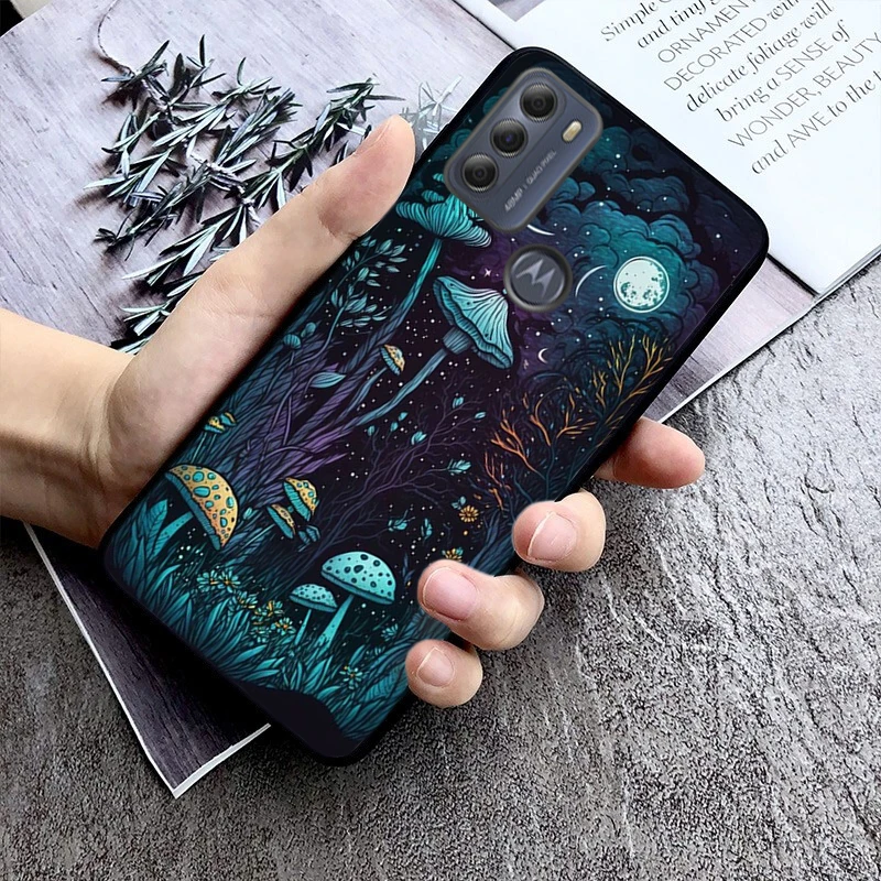 Mushroom Phone Case For Moto Edge 50 40 Pro Edge 40 30 Ultra Neo Fusion G Power G Stylus G Play E32 E20 E40 