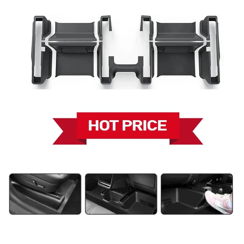 

For Tesla Model Y Juniper 2025 TPE Under Seat Corner Guard Seat Slide Rails Protector Cover Anti Kick Pad Car Decor Accessories