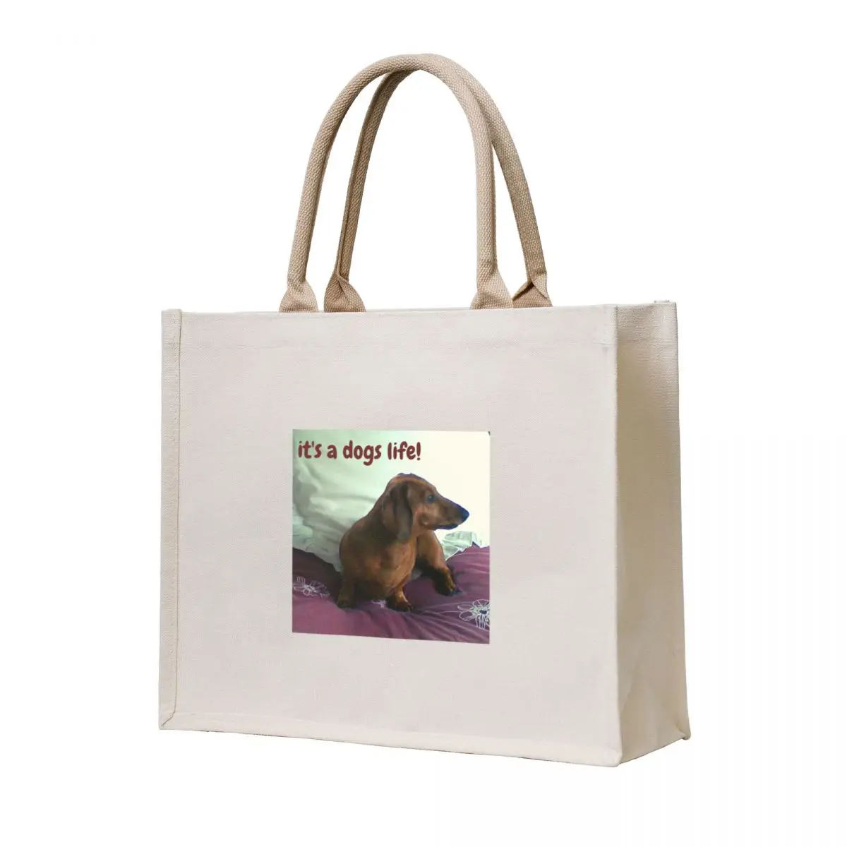 

It's a dogs life! Tote Bag Customizable tote bag tote bags aesthetic Canvas bag custom fabric
