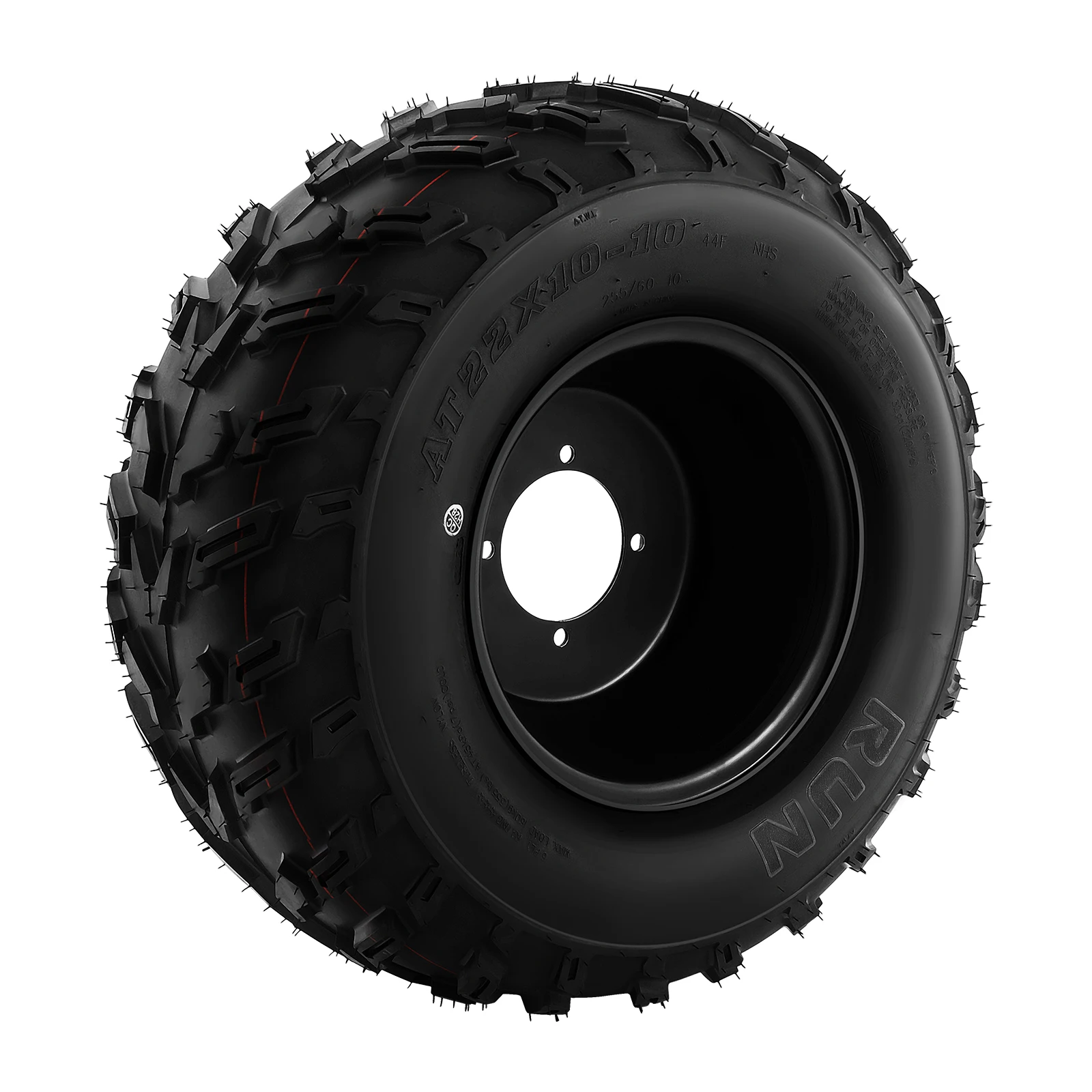 

10 Inch All-Terrain Tire Wheel with Wheel Hub 22*10-10 ATV Quad Tire for Go-Kart ATVS Off-Road Vehicle as Front or Rear Wheel