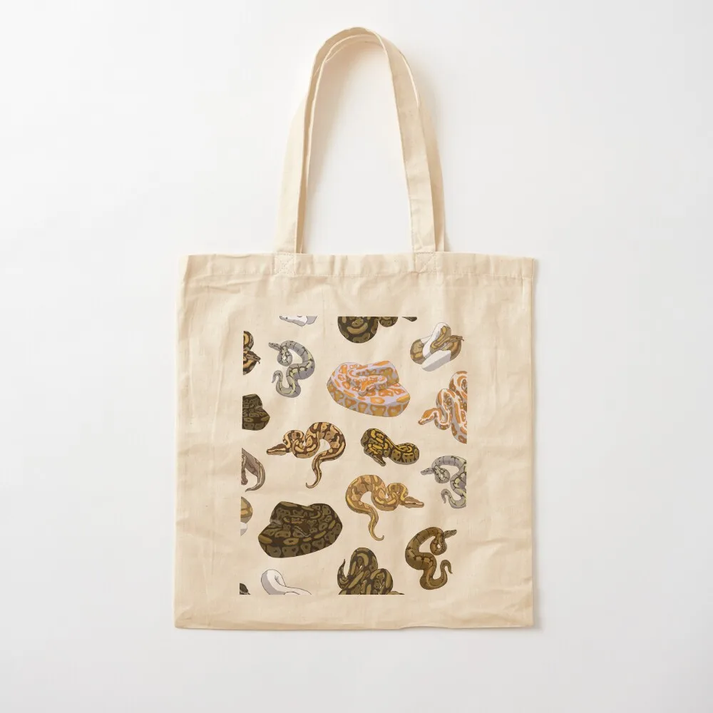 Ball Python Morph Snake Pattern Tote Bag