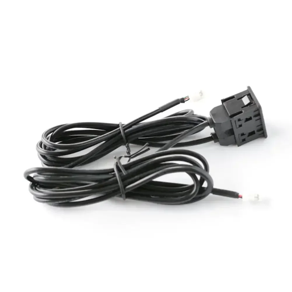 Car USB+TYPE-C Socket Base Port Panel Interface Extension 145cm Cable Adapter Multimedia Head Unit Replace 4pin 6pin Line