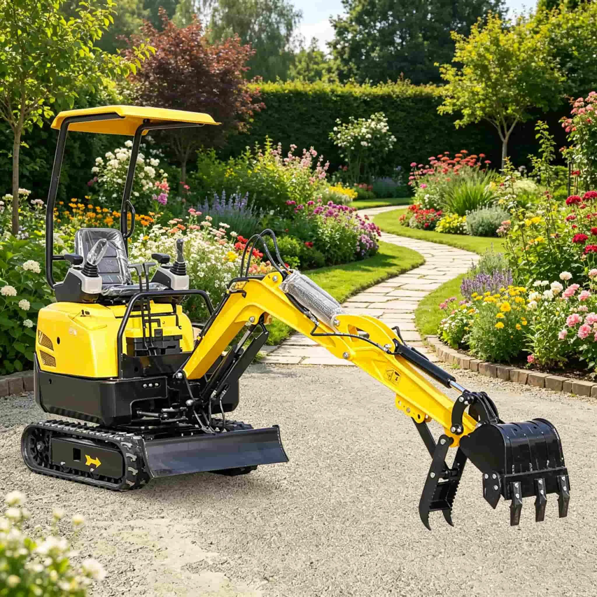 Wide application 4WD  excavator remote control hydraulic excavator attachment excavator ripper