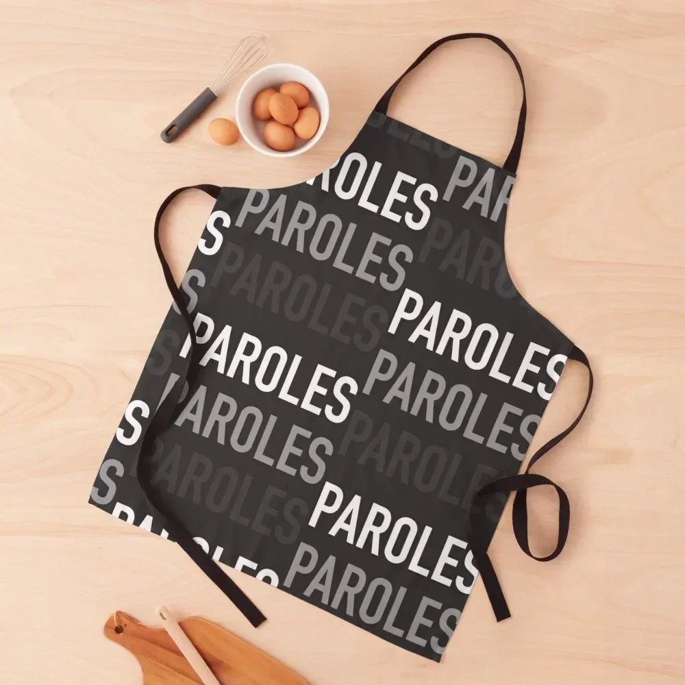 

Paroles, paroles, paroles Apron Kitchens Woman Men'ss Nursing waiter Apron