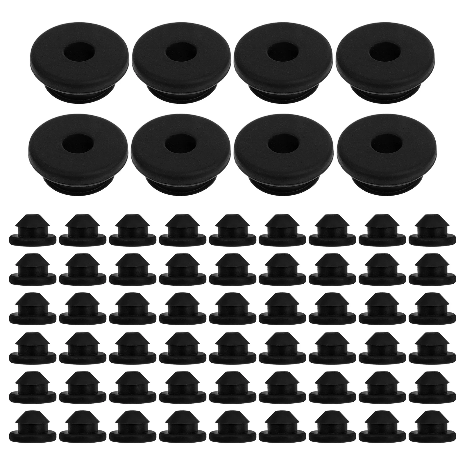 

100pcs Cable Grommets 5.2Mm Rubber Wire Protectors For Metal Posts Waterproof Abrasion Resistant Deck Railing Hardware Fixings