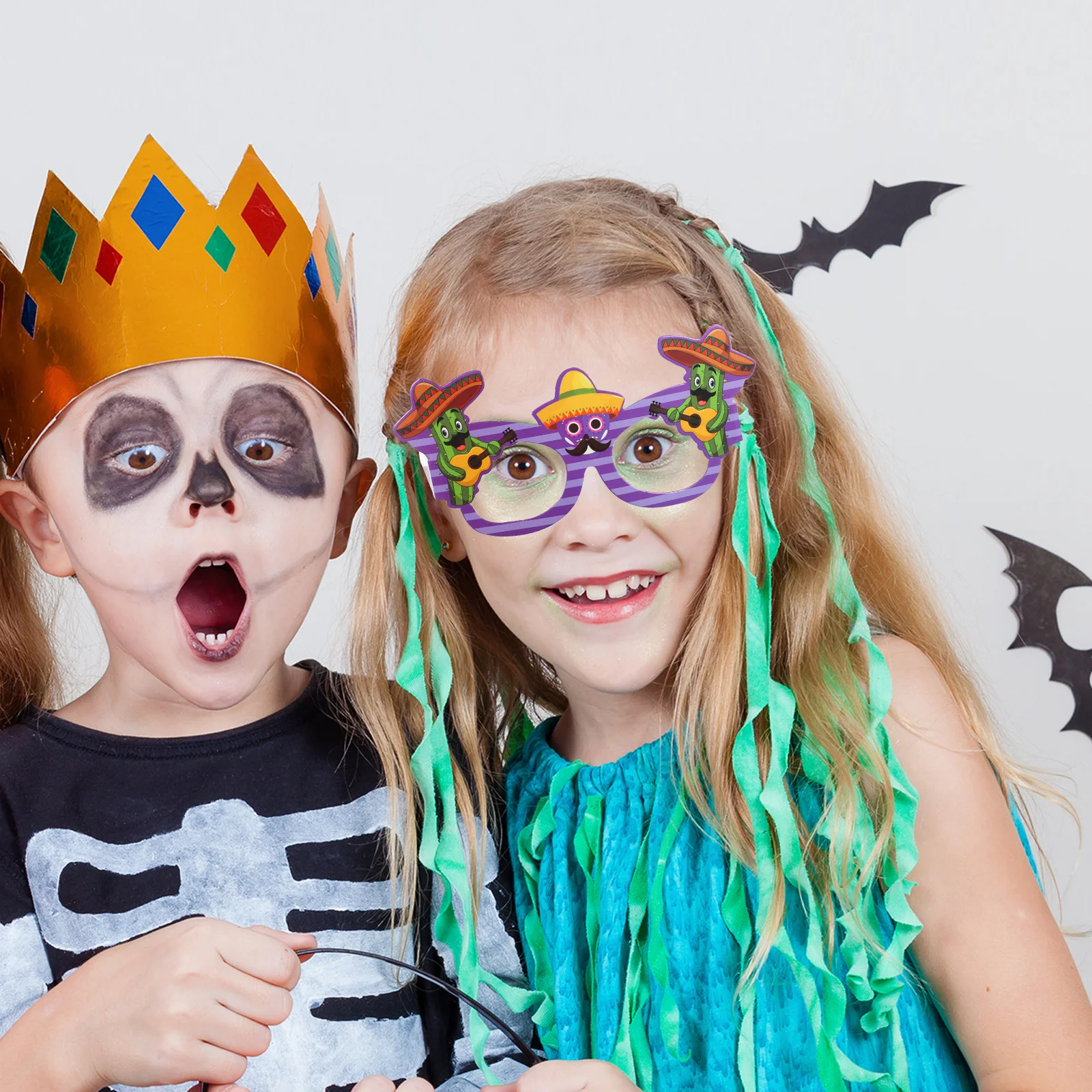 

6Pcs Mexican Glasses Fiesta Party Supplies Themed Eyewear Novelty Photo Props Fiesta Party Glasses Novelty Eyeglasses