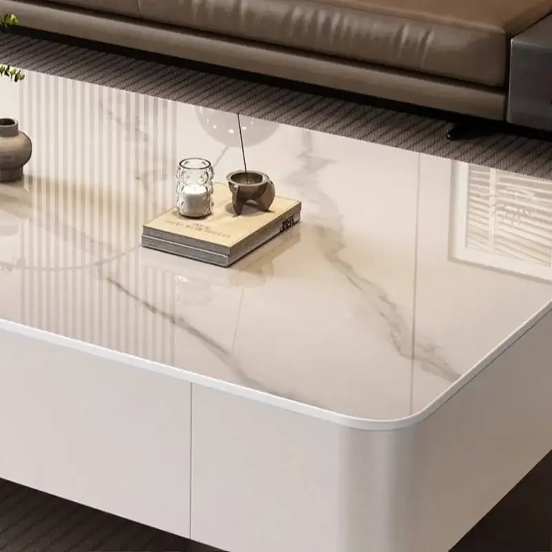 Quality White Coffee Tables Rectangular Style Modern Luxury Coffee Tables Center Decor Vintage Mesa De Centro Furniture Home
