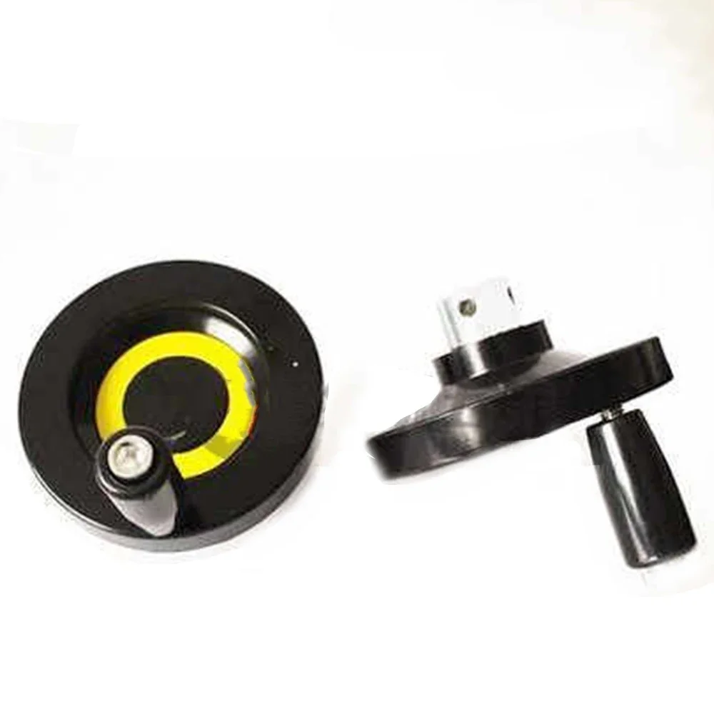 1-3Pcs M8/10/12/16/18 Full Spoke Handwheel Handle  Rubberwood Handwheel With Keyway Milling Machine CNC Accessory Tool For Lathe