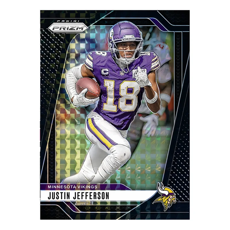 Panini 2024 Nfl Base Prizm Black Finite Josh Allen Joe Burrow Justin Herbert Diy Homemade Rugby Star Trading Card Gift Collect - Image 3