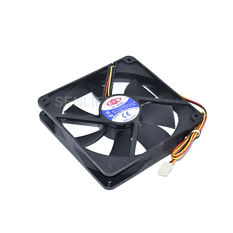 

Brand New Cooler For TOP MOTOR DF121225BM 12025 12CM 3Wires DC12V 0.45A Square Cooling Fan