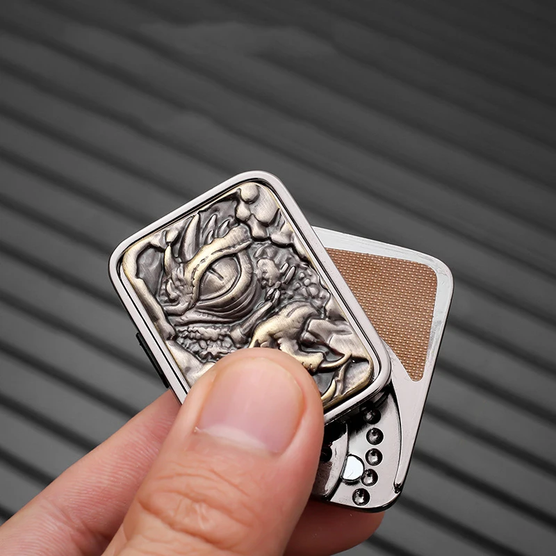 Nowe metalowe karty EDC do wyciskania, kwadratowe karty do wyciskania, sensoryczny slider antystresowy, metalowy fidget spinner, zabawka antystresowa do uwalniania emocji.