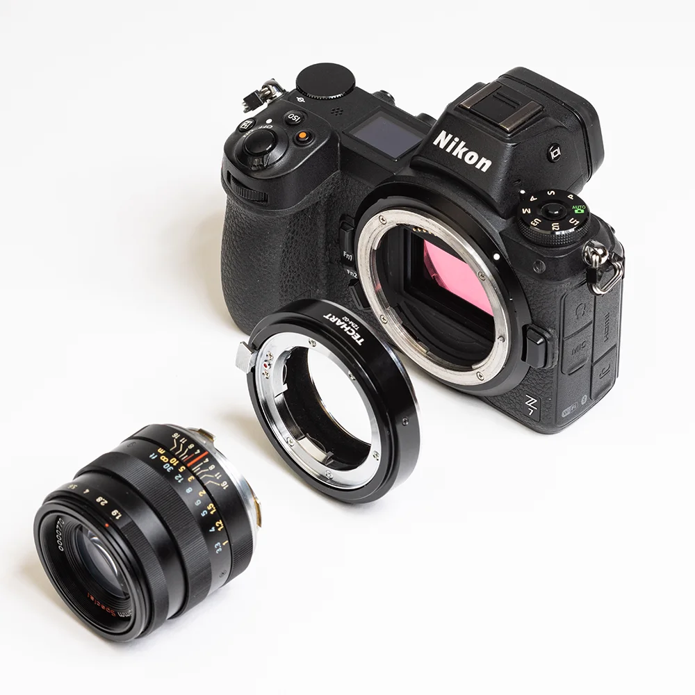 Adaptador de Lente TECHART TZM 02 Compatible con Cámaras Leica Zeiss Voigtlander con Montura M a Nikon Z Z50 Z6 II Z7II Z5 Z6 Z7 ZFC