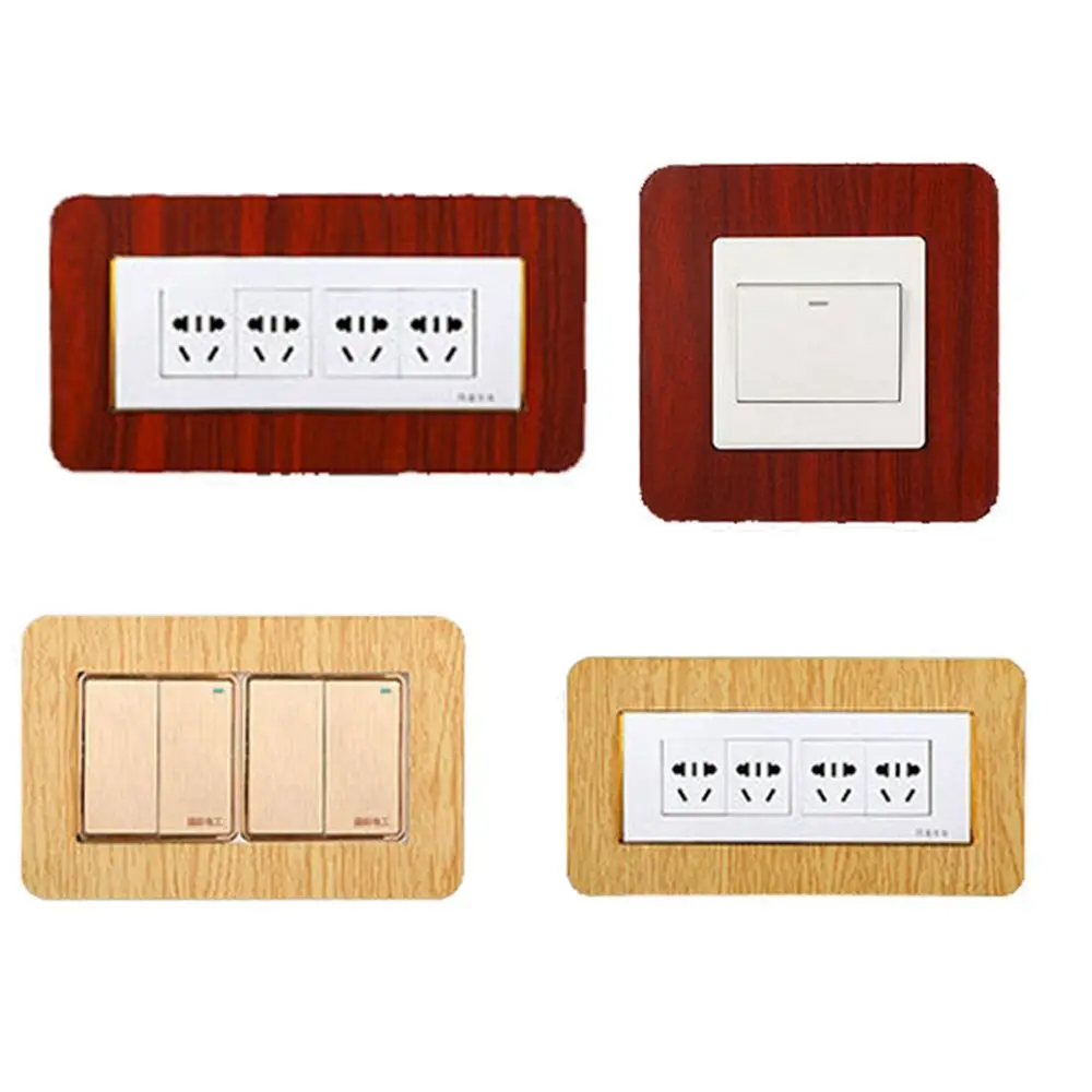 Buckle Type Outlet Cover Non Adhesive Living Room Decor Home Decoration Switch Stickers Wall Sticker Switch Protective Cover