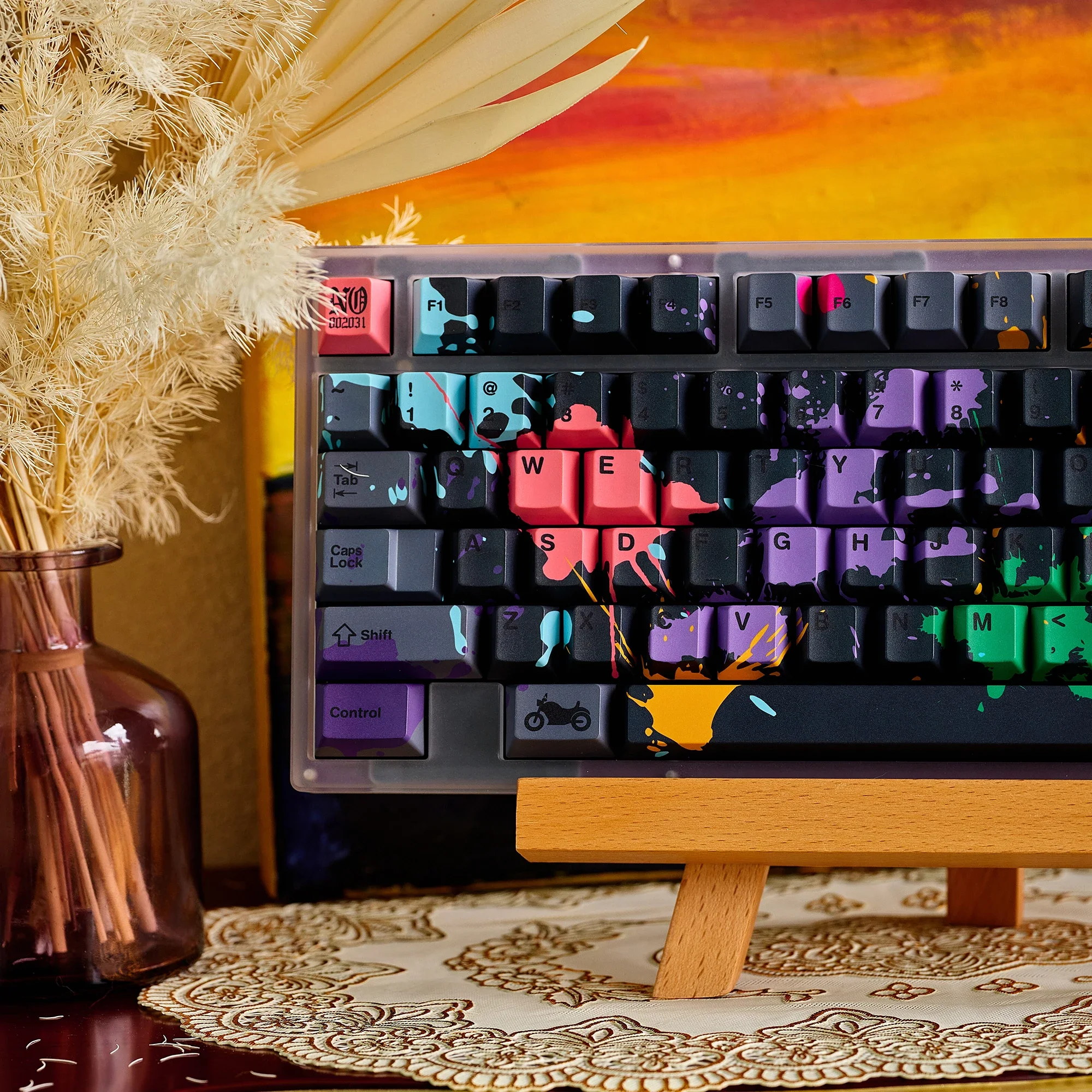 

A Set of Zombie 100 Keycaps Cherry Profile Thermal Sublimation E-Sports 2D Graffiti Wind Mechanical Keyboard Caps Favorite