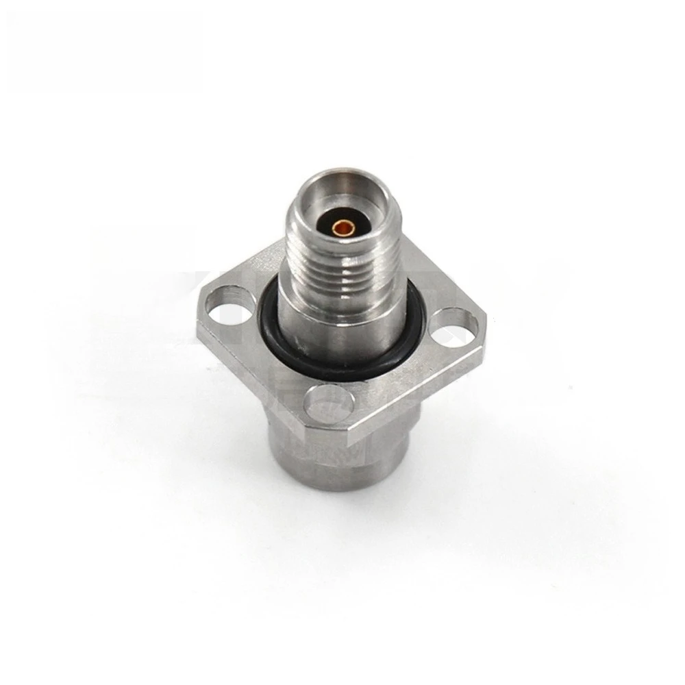 XINQY 40G Male Head To Female Head Flange Coaxial Adapter 2.92-JFK Waterproof Chassis Panel Fixing