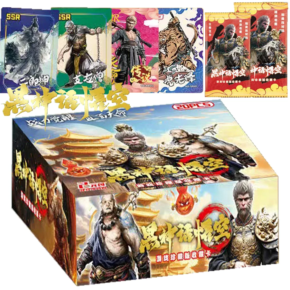 Wholesale Black Myth Wukong Card For Children Popular Action Fantasy Game Monkey Sun Rare Limited Game Collection Card Kids Toys