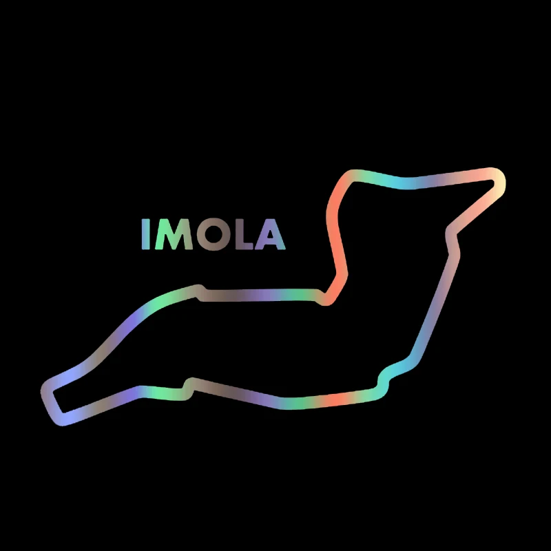 Fashion Imola Map Car Sticker Bumper Windshield Decal Vinyl Decoration Waterproof Motorcycle Skateboard PVC Car Accessories