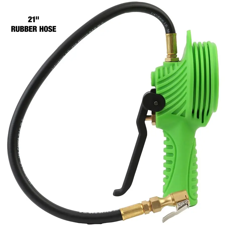 24412 Digitale bandenpomp met bandenspanningsmeter, digitaal LCD-scherm, 0 tot 175 PSI luchtdrukmeter voor banden met 21 Hos