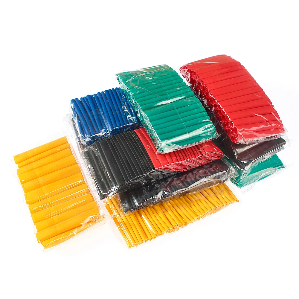 280-560 قطعة أنابيب الانكماش الحراري أنبوب مقاوم للحرارة قابلة للانكماش للكابلات وتغليف الانكماش لتقوم بها بنفسك عدة إلكترونية 2:1