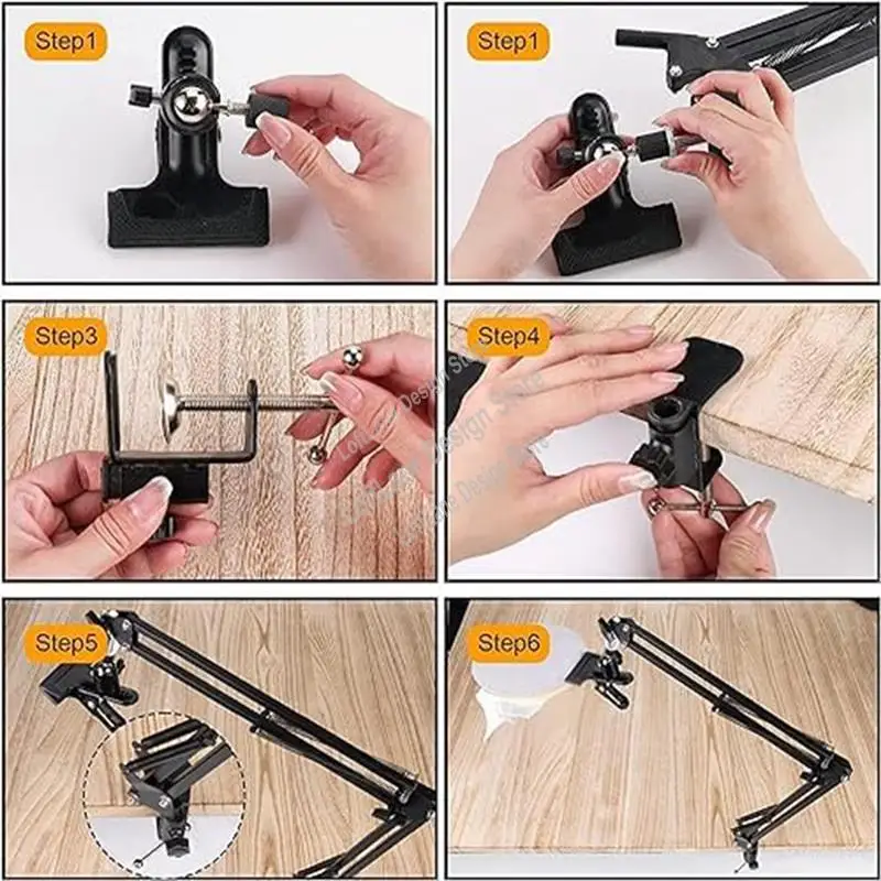 

Adjustable Embroidery Table Stand, Metal Embroidery Hoop Stand, Adjustable Embroidery Hoop Stand For Needlework, Arts Black-A21R