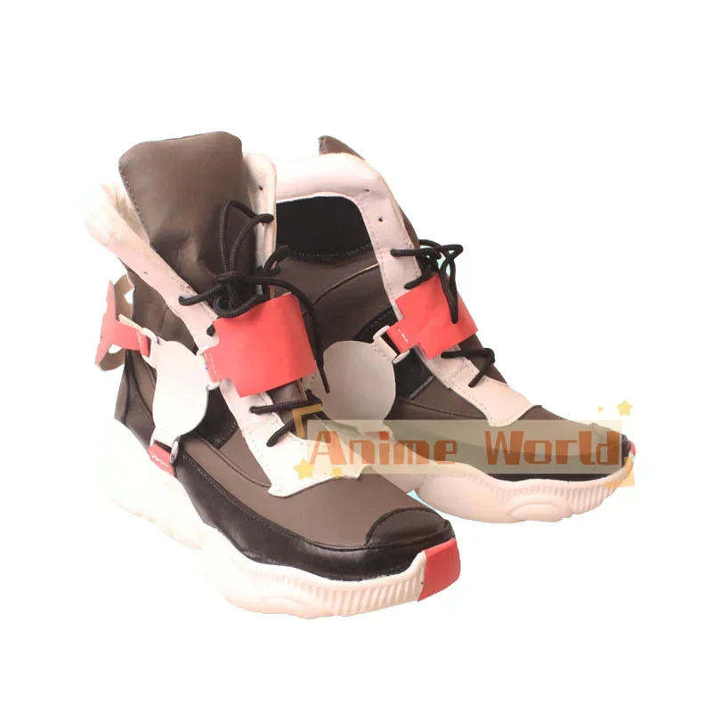 hoed Man Gear Maker Asuka R. Kreuz Cosplay Schoenen Halloween Carnaval Laarzen Cosplay Prop Anime PU Lederen Schoenen Op maat gemaakt