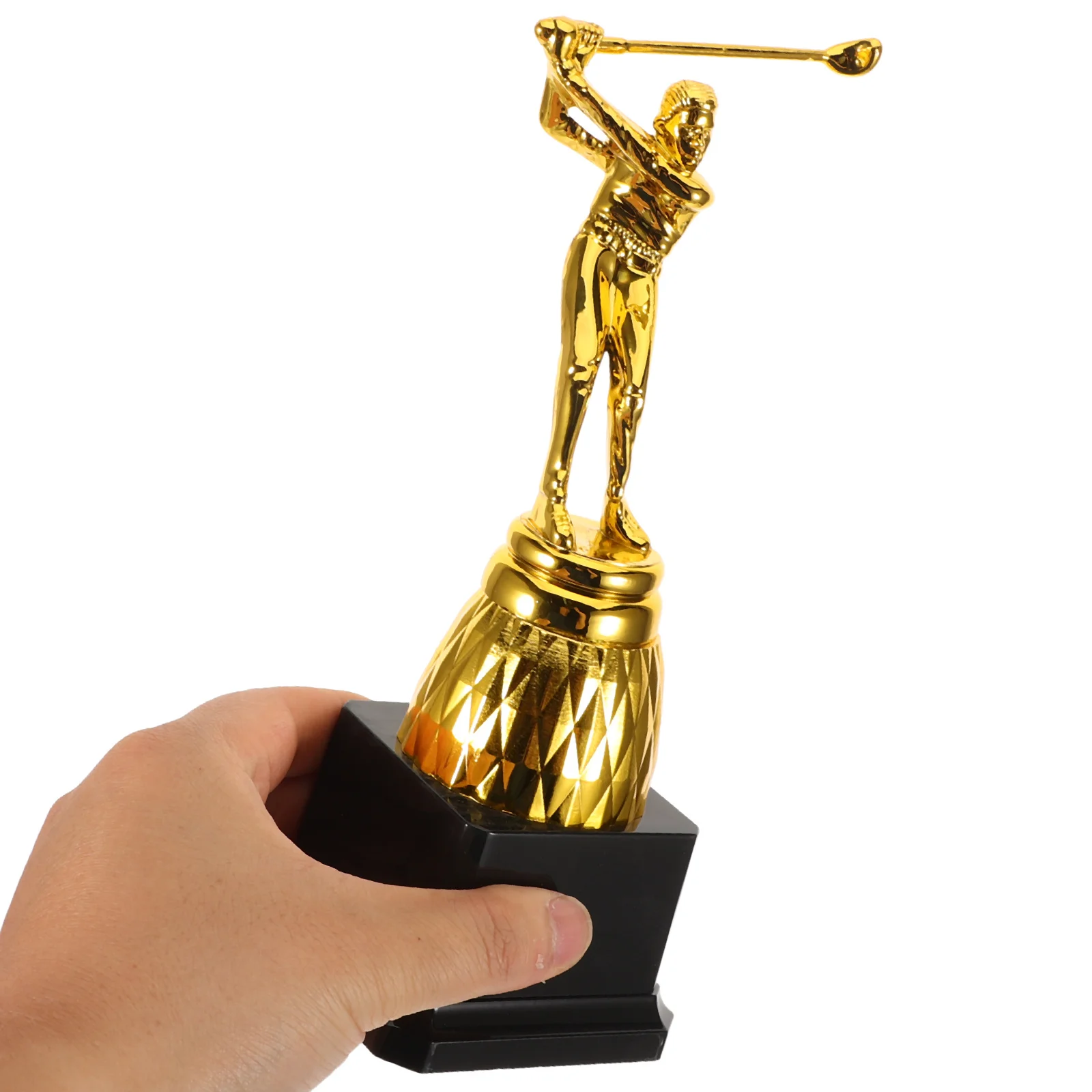 

Golf Trophy Gold Plastic Golfer Award for Golf Tournaments Competitions Champion Reward Party Prop Spelling Bee Trophy