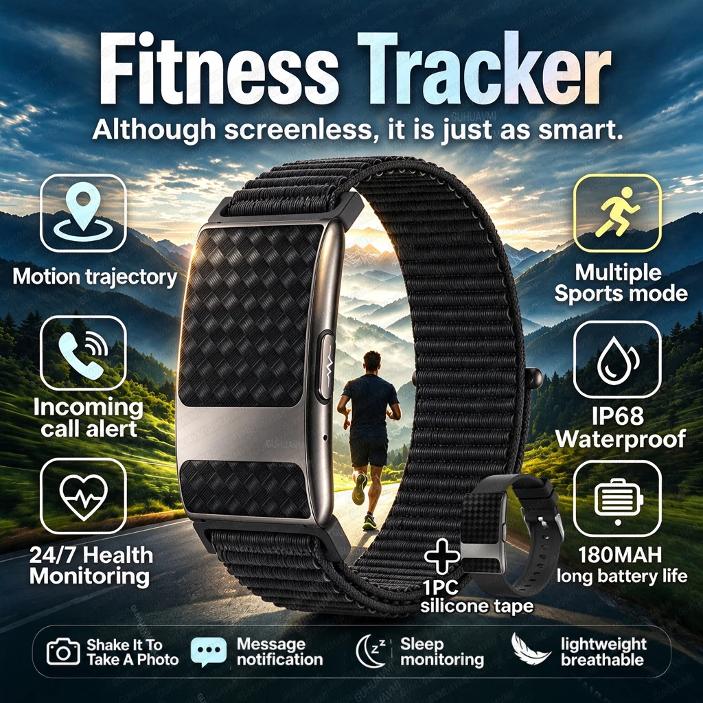 GUHUAVMI New Fitness Tracker Smart Bracelet ECG Blood Pressure Blood oxygen Sleep Monitoring IP68 Waterproof Health Smart Band