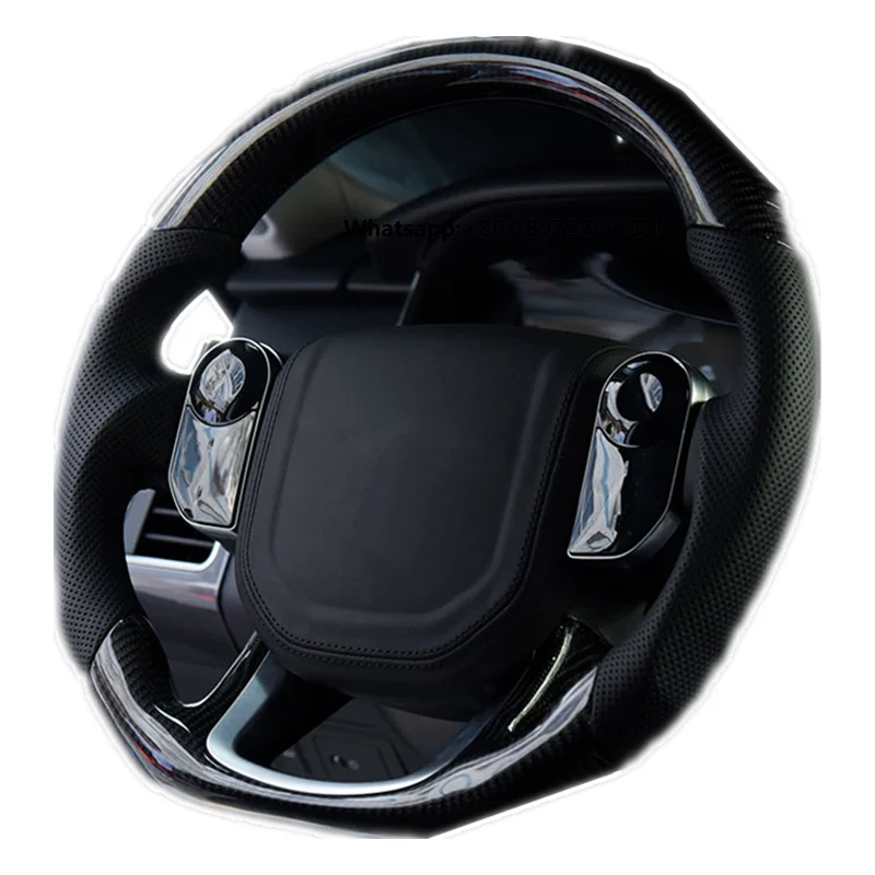 

Front Carbon Fiber Steering Wheel for Land Rover Range Rover L494 Sport SVR Velar Auto Interiors Parts