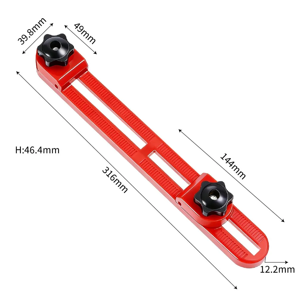 New Adjustable Cutting Machine Base Guide Rail ABS High-Quality Locking Tool Holder Circular Saw Milling Positioning Clamp