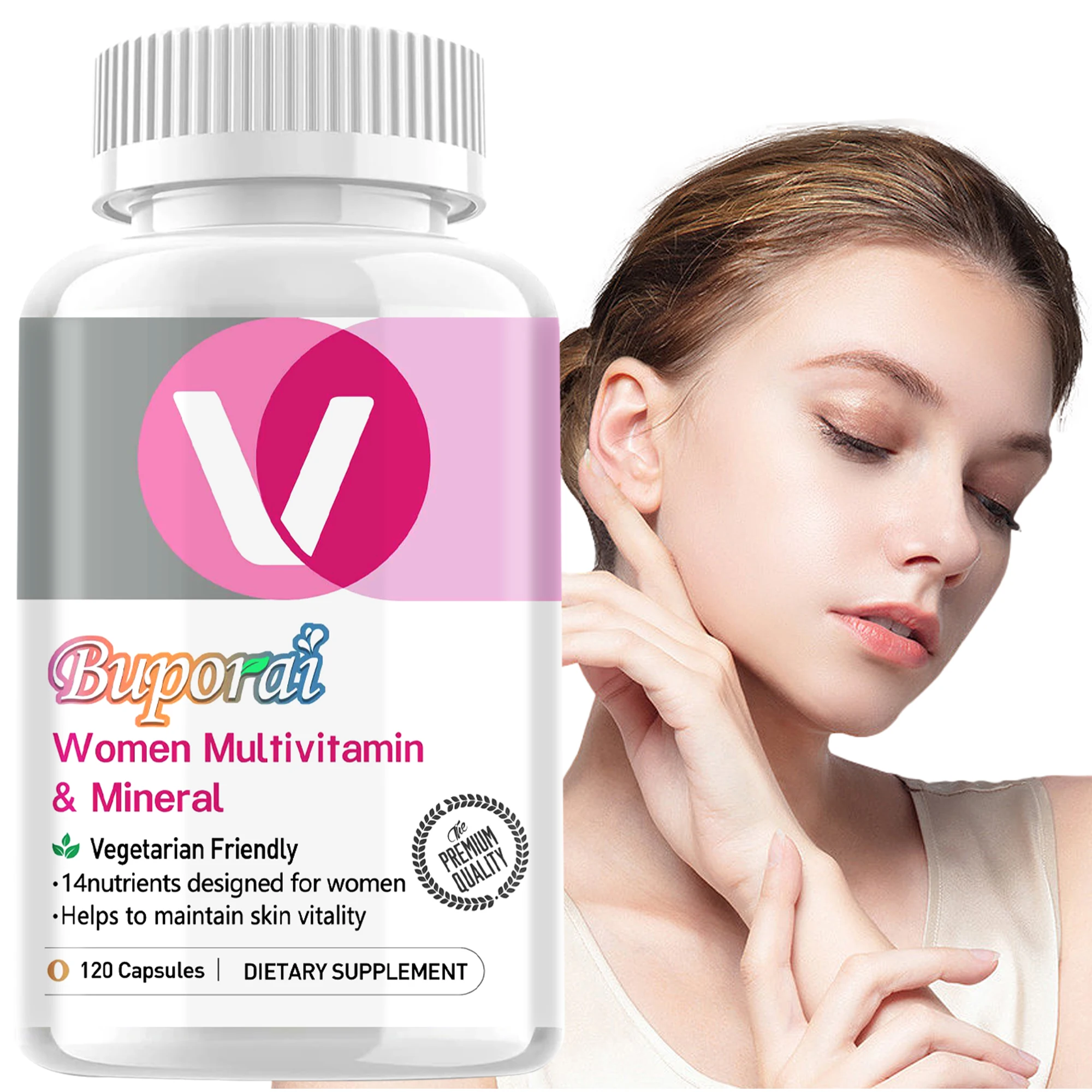 

Women's Multivitamin & Mineral - Antioxidant, Skin Health, Helps Improve Blood Circulation, Metabolism, Boost Immune System