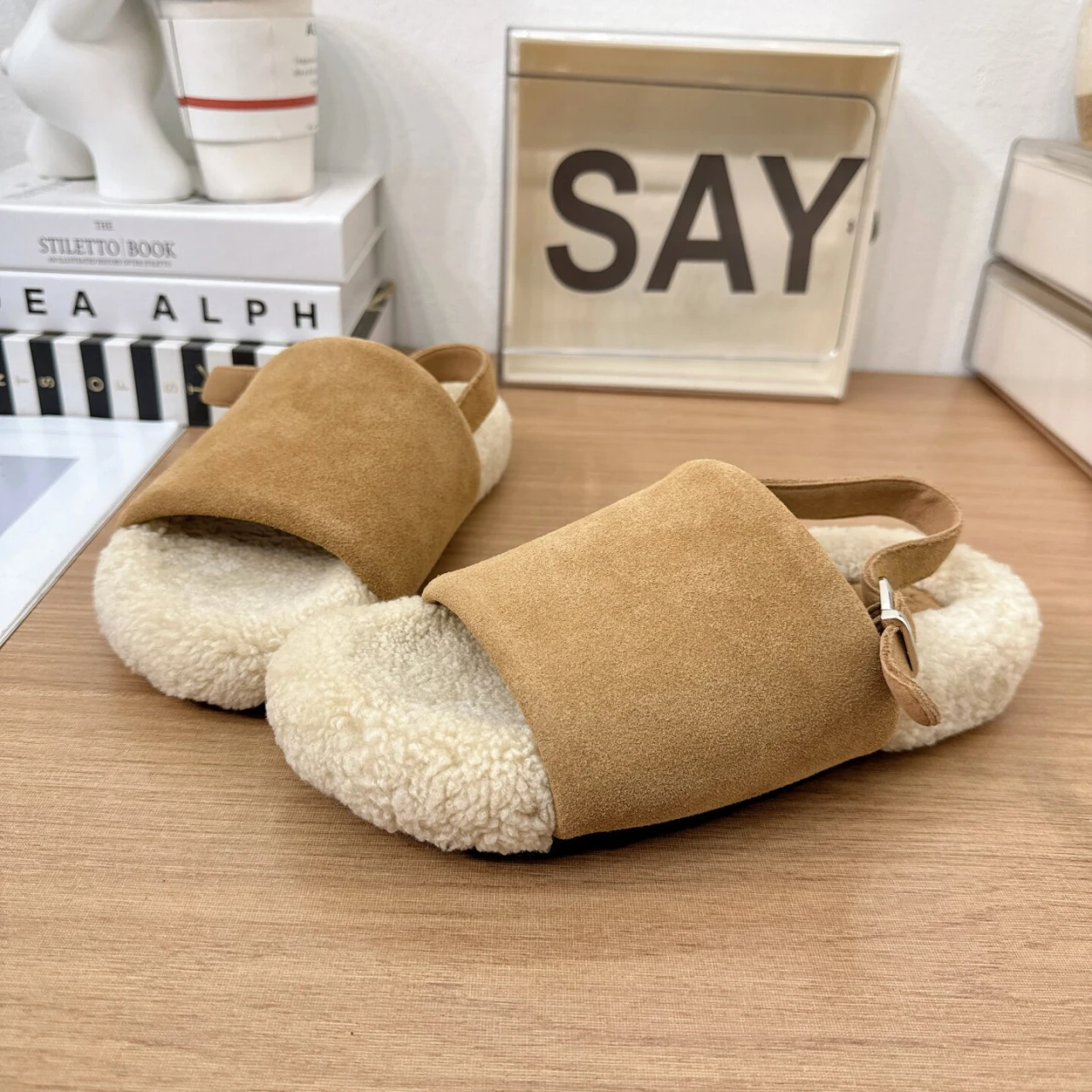 High-heel Round-toe Slip-on Ankle Strap Fastening Stylish Versatile Comfortable Anti-slip Lightweight Breathable Women's Sandals