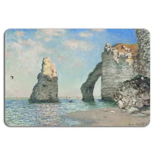 Claude Monet;s Ocean Cliffs - Timeless Coastal Beauty-Aluminum