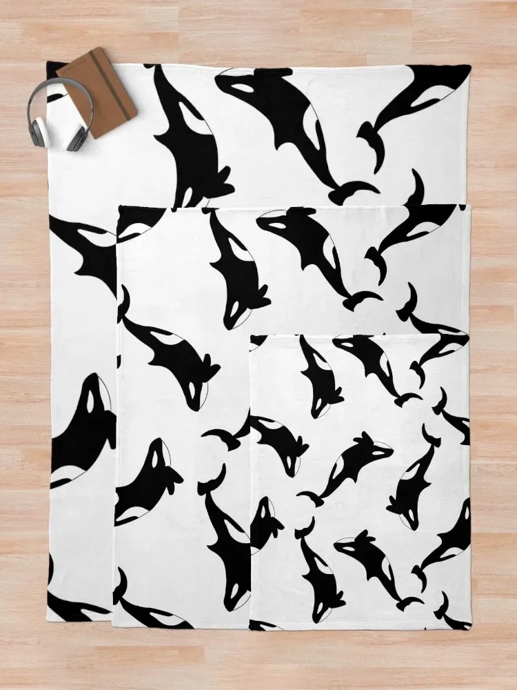 Orca Killer Whale Throw Blanket manga Softest Vintage Sofas Blankets For Sofas Blankets