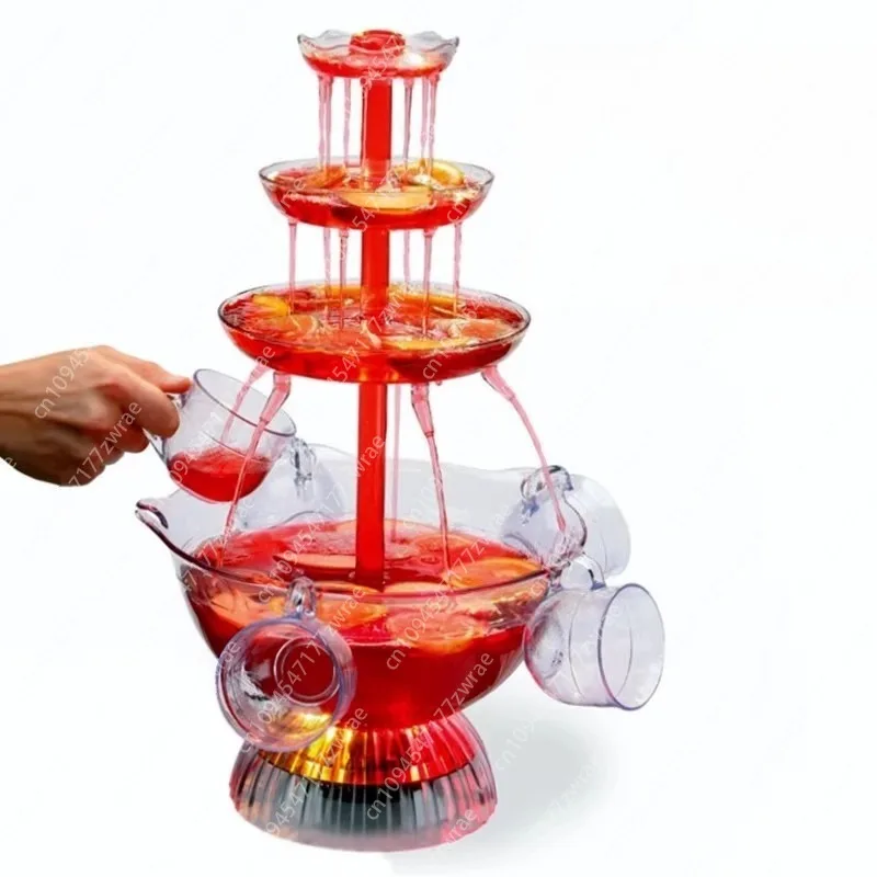 

Red Wine Fountain Machine, Juice Beverage Beer Waterfall Machine, Cocktail Party Wine Dispenser
