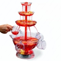 Red Wine Fountain Machine, Juice Beverage Beer Waterfall Machine, Cocktail Party Wine Dispenser