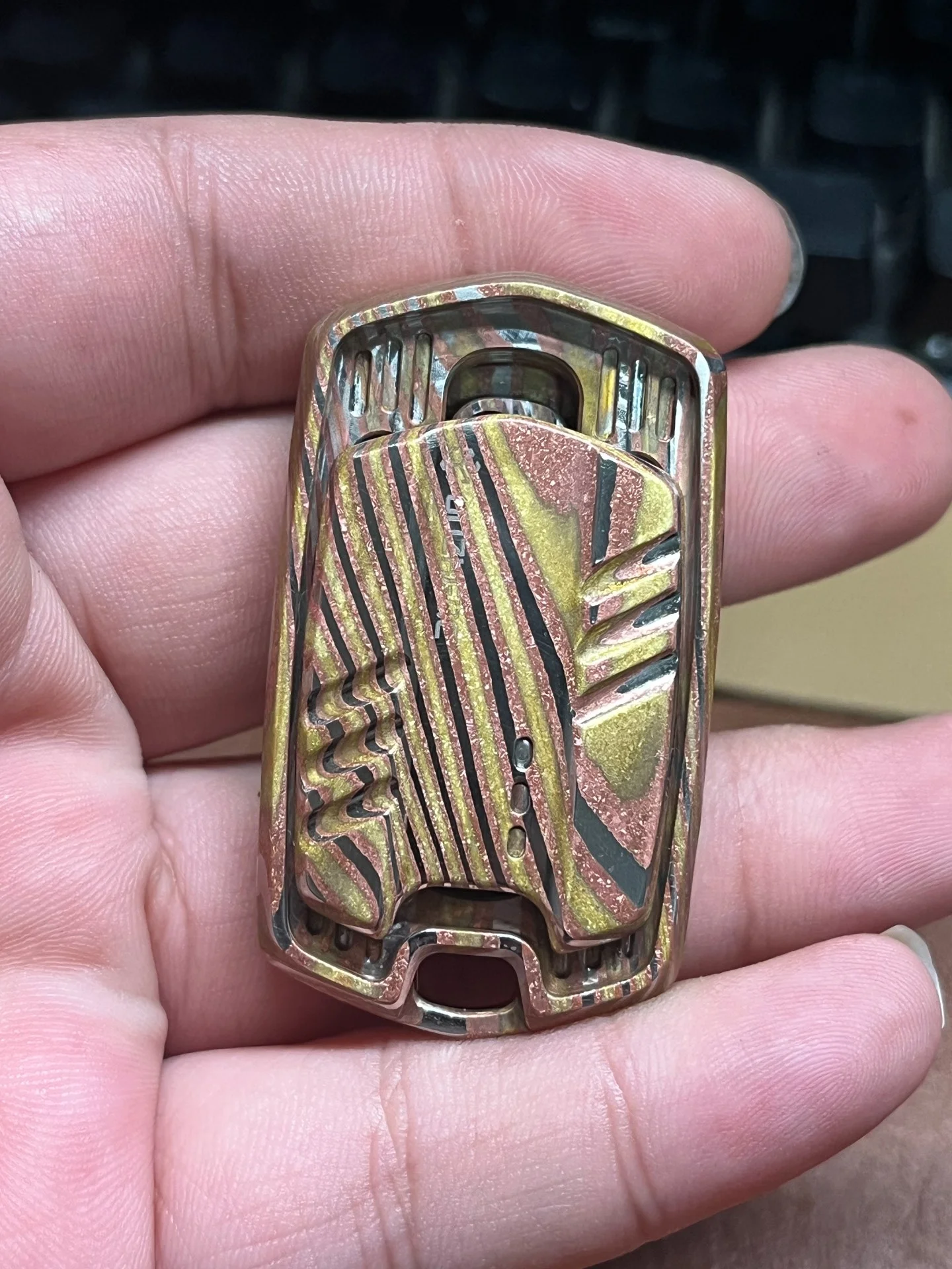 Used EDC Ice Crystal Nickel Copper, Thousand Machine, Ice Crystal Copper Horse, Ice Crystal Large and Dense, Very Beautiful