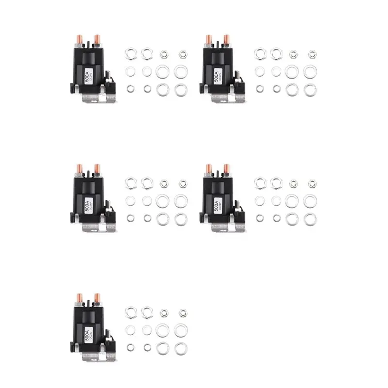 

5X сильноточное реле 500A 24V, реле запуска с двумя батареями, большой ток, автомобильное реле запуска, контактор автоматического запуска