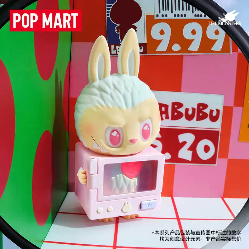 New Selling 100% Genuine POPMART Labubu Wacky Mart Series Fried