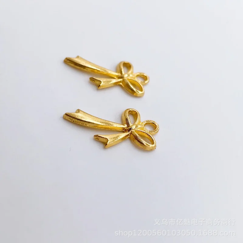 Factory Direct Sales 100Pieces DIY Bow Pendant Necklace Earrings Pendant and Other Spring and Autumn Easy to Match Ornament