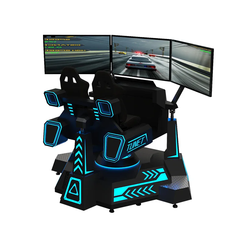 Three-screen racing emulator Six-axis dust dynamic platform Full set of equipment Playground game machine