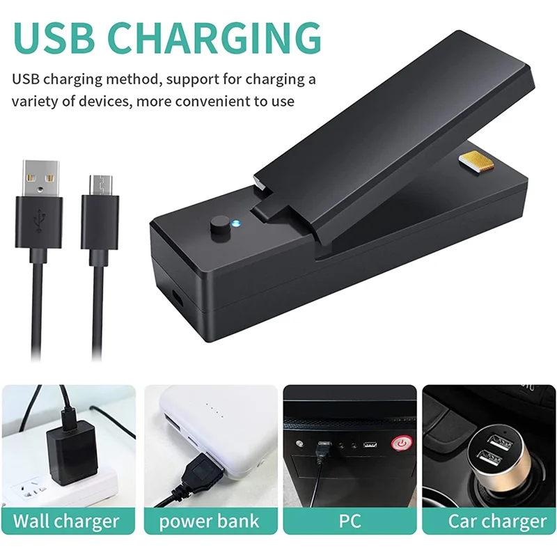 Mini-Beutel versiegelung Heiß siegel, Smart-Bag-Versiegelung für Plastiktüten, tragbare kleine beheizte Versiegelung beutel für Snack-Chips