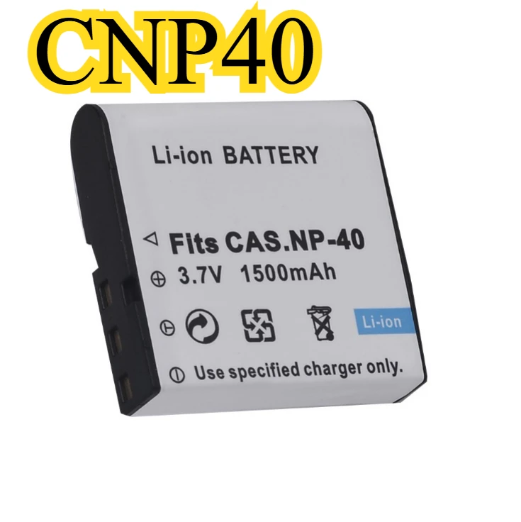 

NP-40 Battery 1500mAh for Casio Exilim EX-Z120 EX-Z110 EX-Z80 EX-Z77 EX-Z75 Digital Camera Camcorder