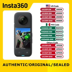 Insta360-X3 액션 카메라, 5.7K 360 4K/30 72MP 사진 라이브 스트리밍 10m 방수 헬멧 비디오 녹화 스포츠 Insta 360 X3 캠