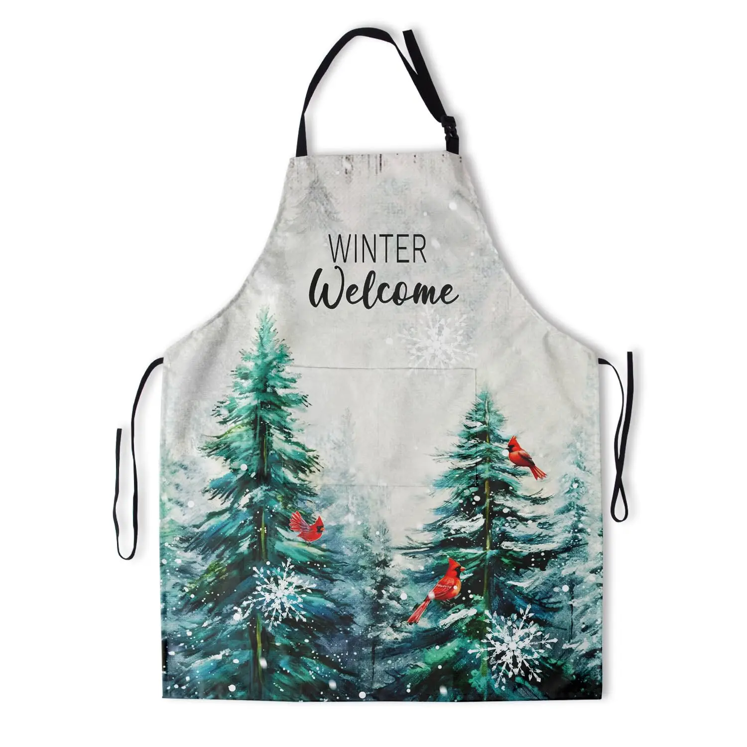 

Forest Tree Apron Cooking Apron Unisex Adult Waterproof Adjustable Neck Apron for Chef Kitchen Grilling Gardening