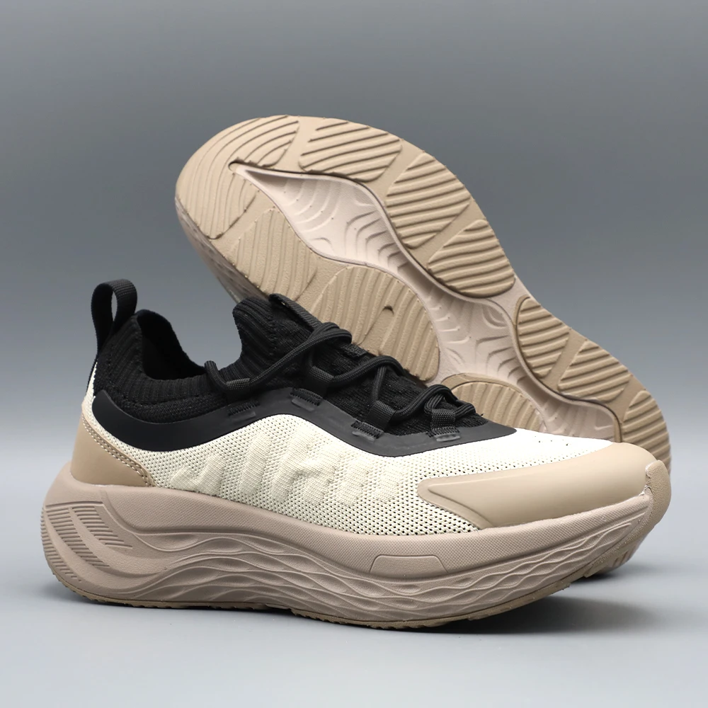 Tênis Casuais para Esportes ao Ar Livre Masculinos Respirável em Malha Leve com Amortecimento Estilo Novo Primavera Verão Bai...