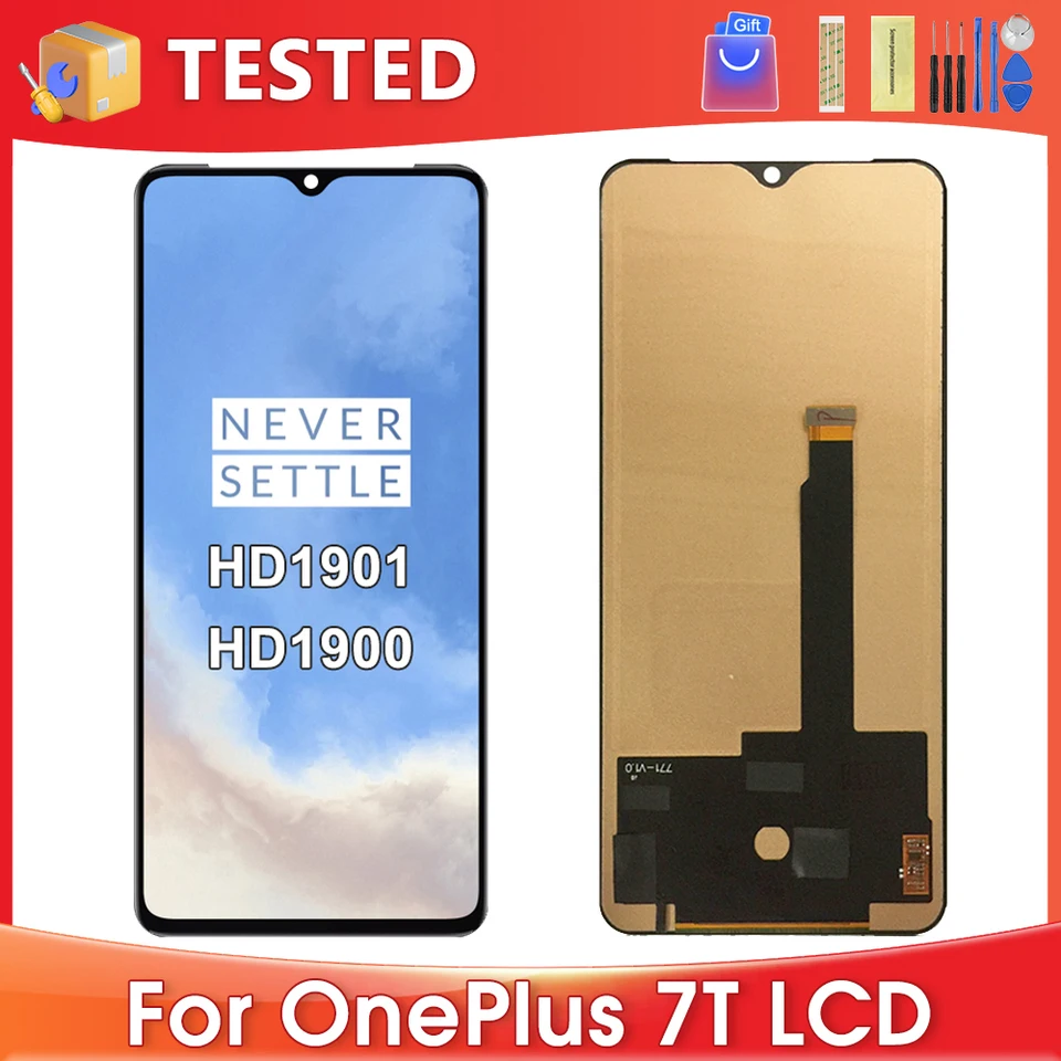 OnePlus 7T için AMOLED 1+7T test edilmiş HD1901 HD1903 HD1900