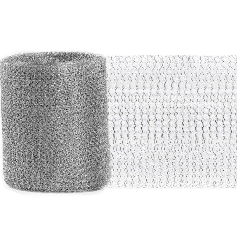 Stainlesss Steel Wire Mesh for Mice Control Insect Proof Garden Netting Gaps Blocker Flexible Hole Fill Mesh Squirrel Repeller
