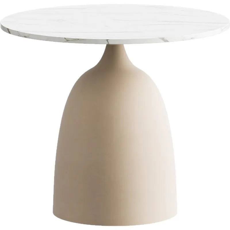 

Modern, minimalist, creamy style, slate, side table, living room, round table, bedroom