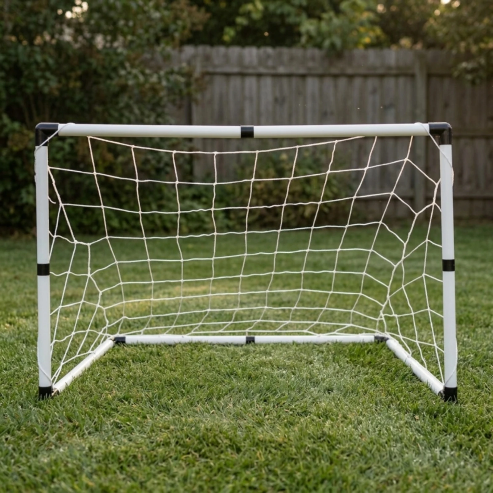 

Soccer Goal with Net Easy-to-Set-up PVC Soccer Goal Stable Compact for Children, Outdoor, Backyard
