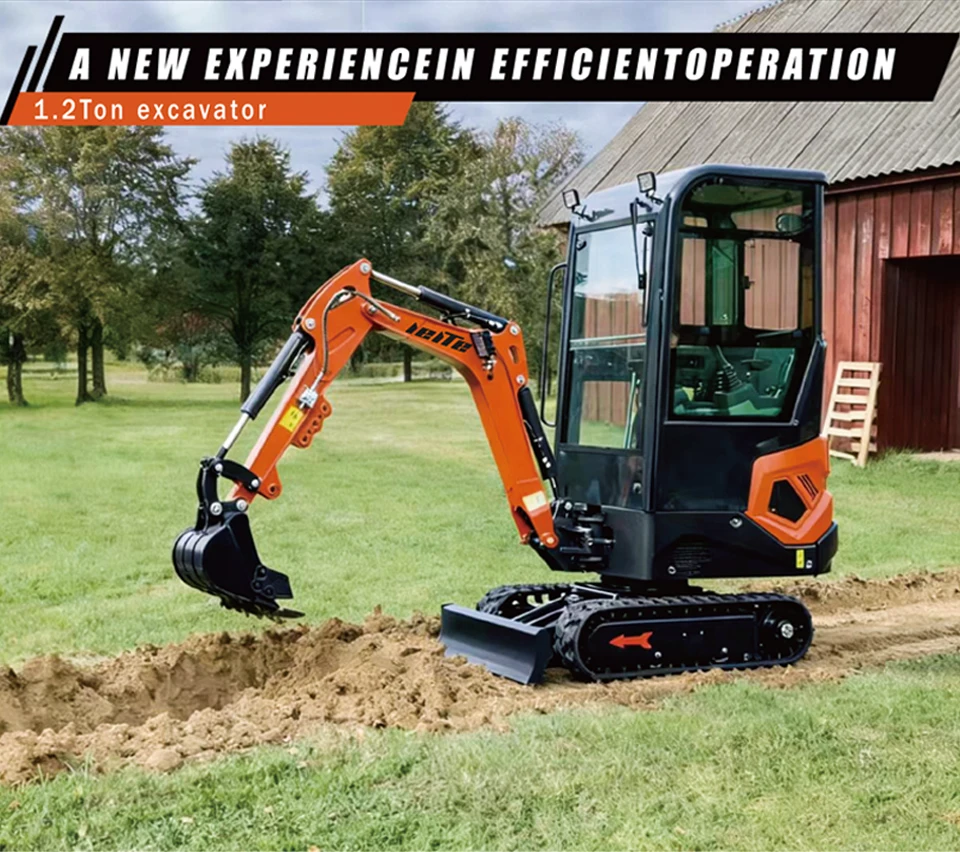 Schnelle Lieferung Multifunktionaler Mini-Bagger 1 Tonne Kleinbagger Raupenbagger für Landwirtschaft 2 Tonnen 3 Tonnen Maßgefertigt – Detail 3